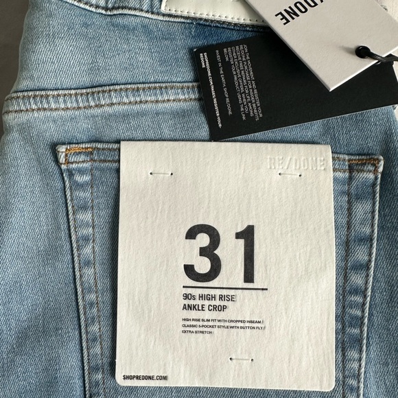 Re/done 90s high rise ankle crop - Picture 6 of 6